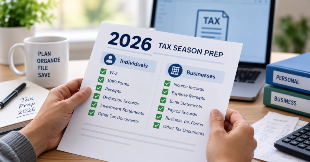2026 Tax Season Checklist for Individuals & Businesses
