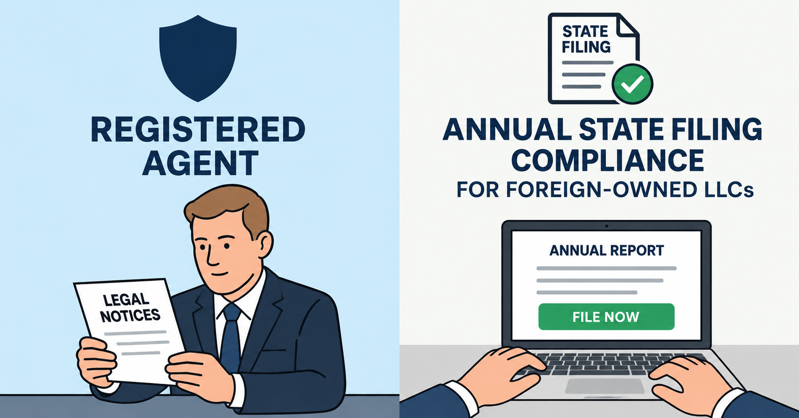 Registered Agent & Annual State Filing Compliance for Foreign-Owned LLCs