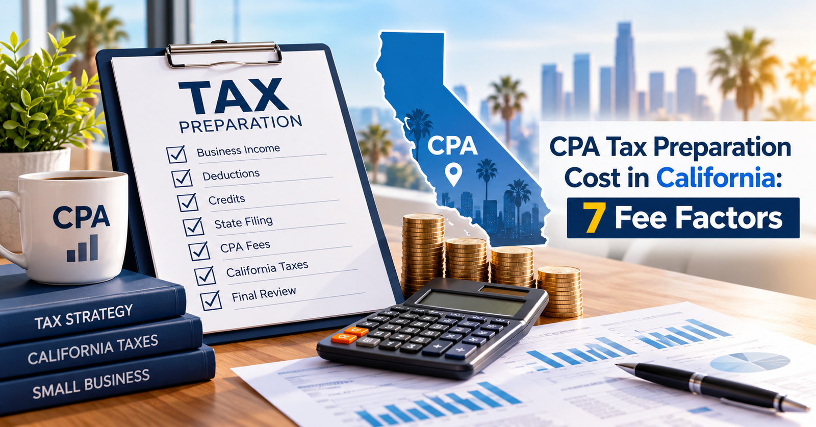 CPA Tax Preparation Cost in California: 7 Fee Factors