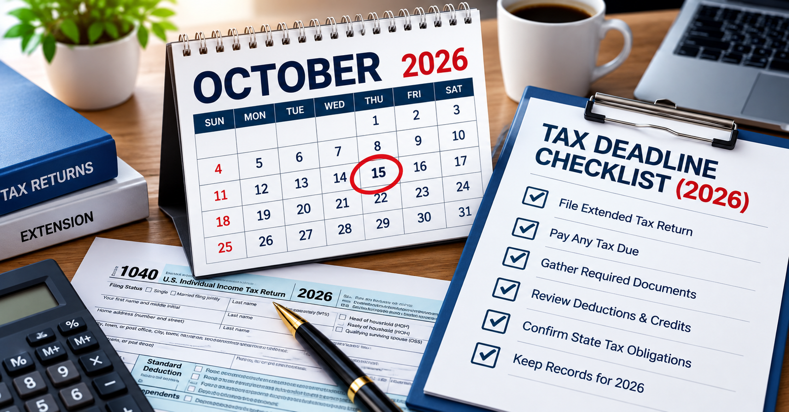 October 15 Extended Tax Deadline Checklist (2026